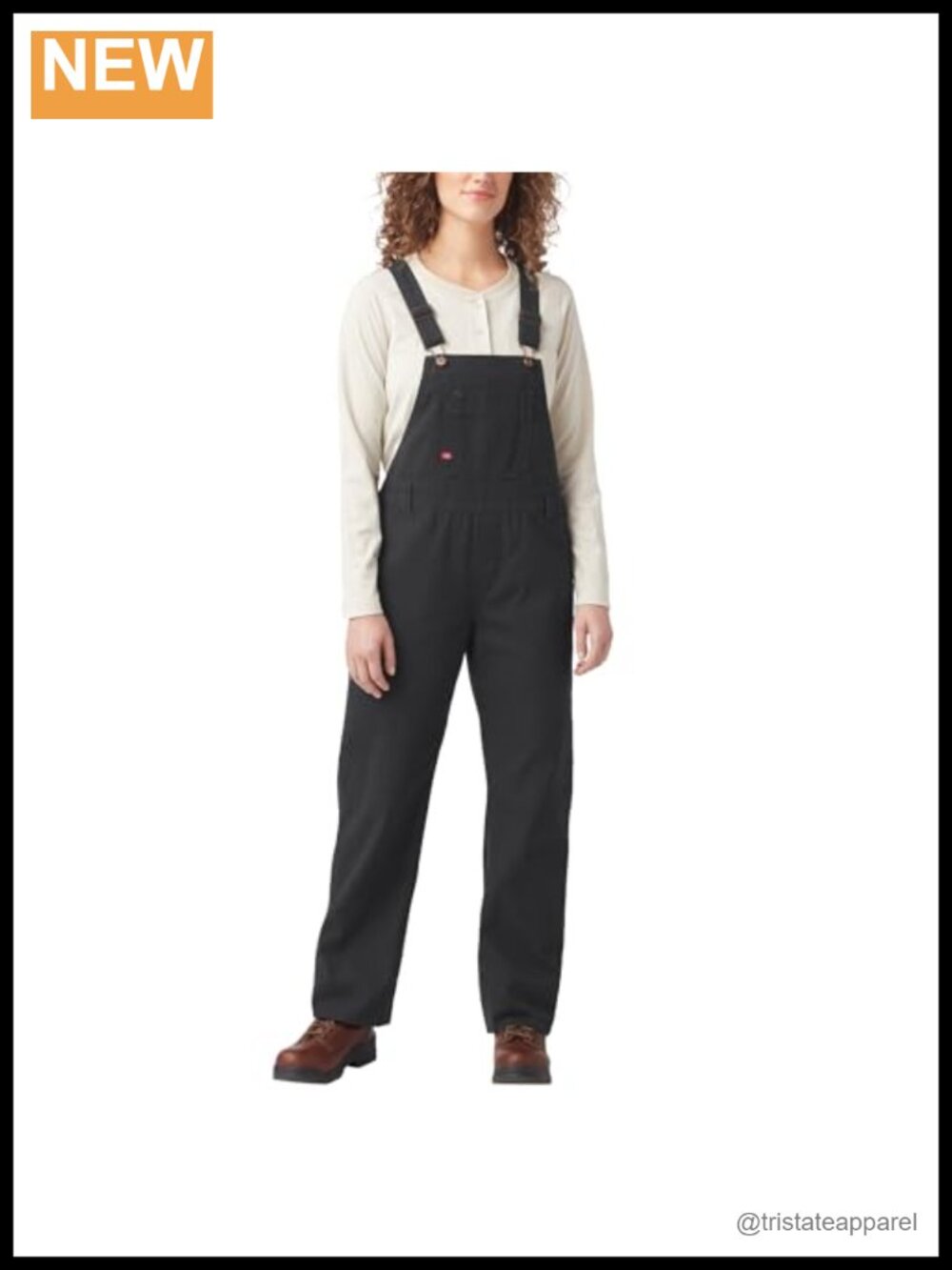 Dickies Relaxed Fit Bib Overalls Straight Leg 8 Pocket Cotton Polyester
